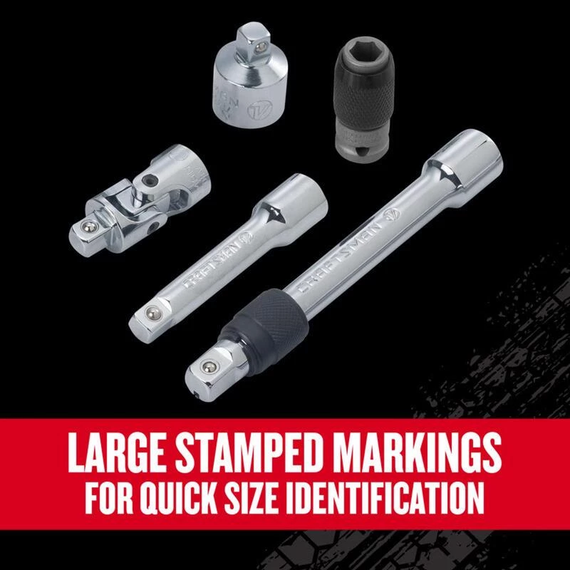 Promo ๐ Craftsman V-Series 1/4, 3/8 and 1/2 in. drive S Socket Accessory Set 10 pc ๐ 6 Promo ๐ Craftsman V-Series 1/4, 3/8 and 1/2 in. drive S Socket Accessory Set 10 pc ๐ - Image 4