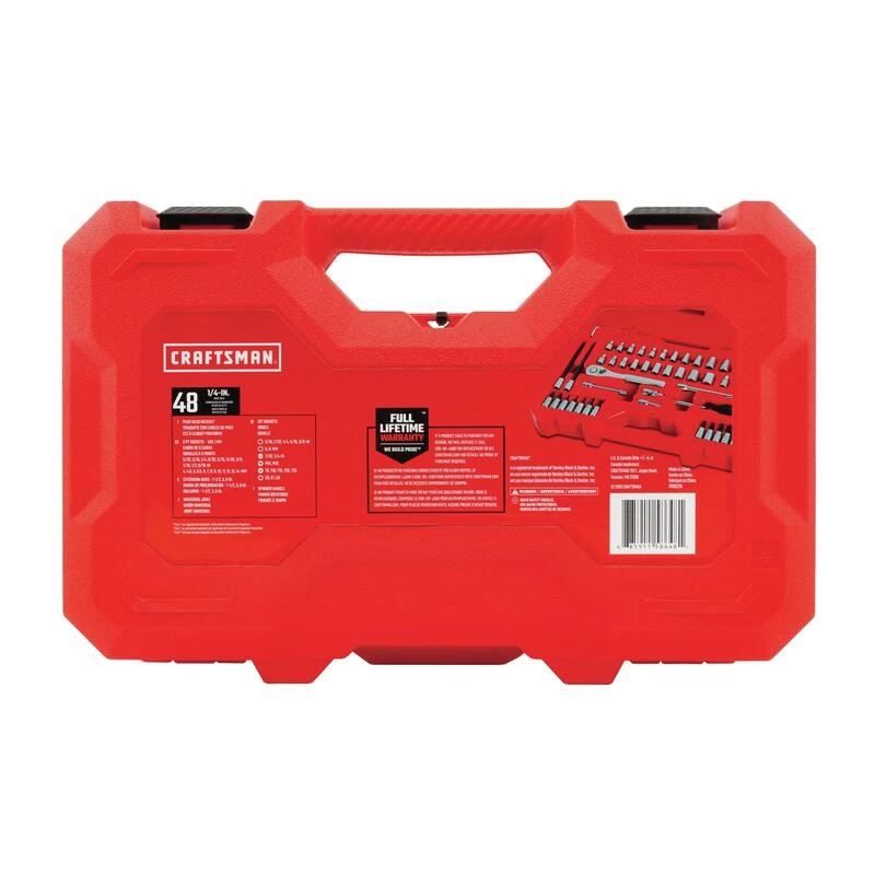 Coupon 👏 Craftsman 1/4 in. drive Metric and SAE 6 Point Mechanic's Tool Set 48 pc ✨ 6 Coupon 👏 Craftsman 1/4 in. drive Metric and SAE 6 Point Mechanic's Tool Set 48 pc ✨ - Image 4