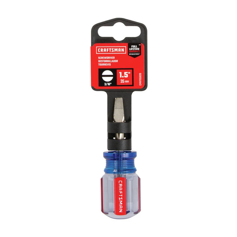 New ✨ Craftsman 3/16 in. X 1-1/2 in. L Slotted Screwdriver 1 pc 😀 5 New ✨ Craftsman 3/16 in. X 1-1/2 in. L Slotted Screwdriver 1 pc 😀 - Image 3