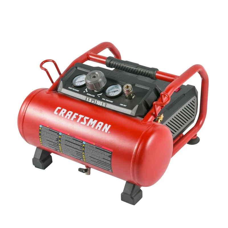 Budget ⭐ Craftsman 3 gal Horizontal Portable Air Compressor 155 psi 1.5 HP ⌛ 4 Budget ⭐ Craftsman 3 gal Horizontal Portable Air Compressor 155 psi 1.5 HP ⌛ - Image 2