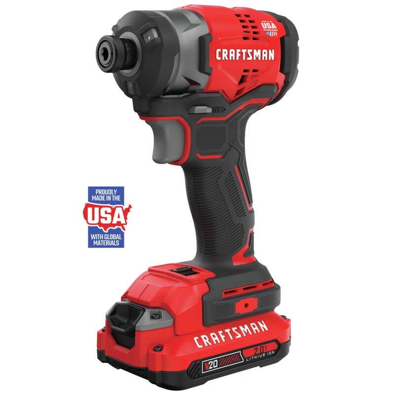 Outlet 🔔 Craftsman 20 V 1/4 in. Cordless Brushless Impact Driver Kit (Battery & Charger) ⌛ 5 Outlet 🔔 Craftsman 20 V 1/4 in. Cordless Brushless Impact Driver Kit (Battery & Charger) ⌛ - Image 3