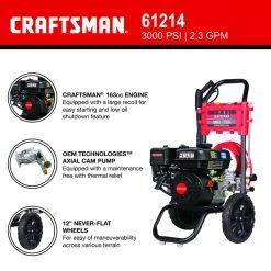 Wholesale ๐ฏ Craftsman CMXGWFN061214 CRX 3000 psi Gas 2.3 gpm Pressure Washer ๐งจ 11 Wholesale ๐ฏ Craftsman CMXGWFN061214 CRX 3000 psi Gas 2.3 gpm Pressure Washer ๐งจ -Craftsman Sales 2022 f5821b36 56bc 41bf a433 b842d8eba666