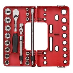 Wholesale ๐คฉ Craftsman V-Series 3/8 in. drive Metric 6 Point Socket and Tool Set 18 pc โญ