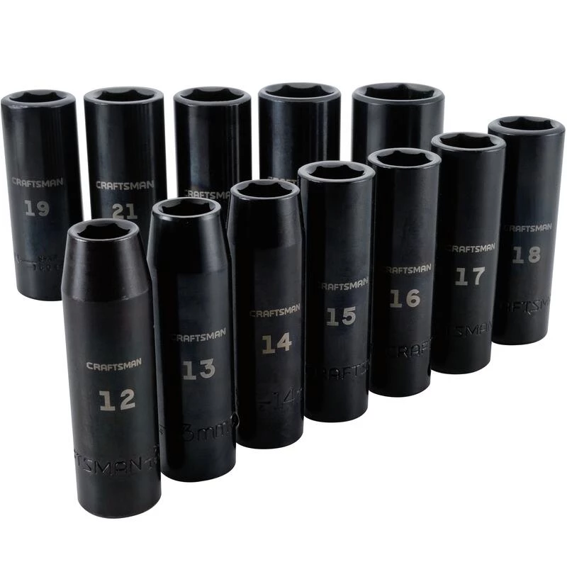 Best Sale ๐ Craftsman 27 mm X 1/2 in. drive Metric 6 Point Deep Deep Impact Socket 12 pc ๐งจ 3 Best Sale ๐ Craftsman 27 mm X 1/2 in. drive Metric 6 Point Deep Deep Impact Socket 12 pc ๐งจ