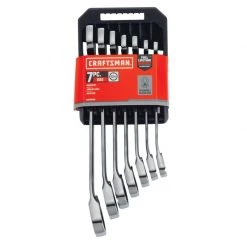 Hot Sale 💯 Craftsman 12 Point SAE Reversible Ratcheting Combination Wrench Set 7 pc 🌟